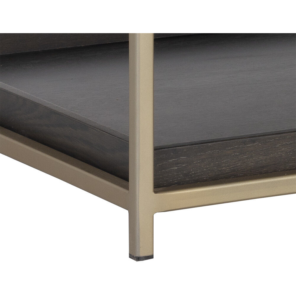 Rebel 63 X 17.75 inch Gold / Charcoal Grey Console Table with Drawers